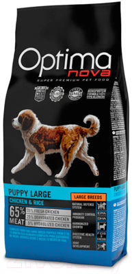 Сухой корм для собак Optimanova Puppy Large Chicken & Rice - фото