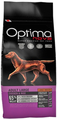 Сухой корм для собак Optimanova Adult Large Chicken & Rice - фото