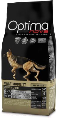 Сухой корм для собак Optimanova Adult Mobility Chicken & Rice - фото