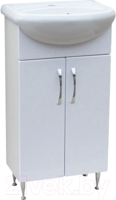 Тумба под умывальник СанитаМебель Камелия-61.13 Д2 (белый) - фото