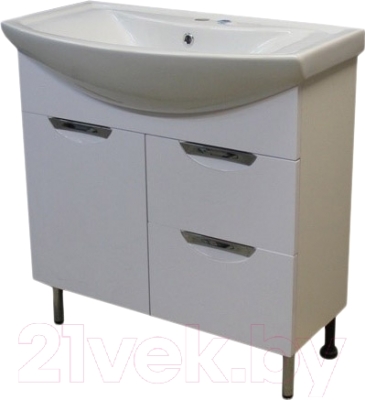 Тумба под умывальник СанитаМебель Камелия-67.51к Д3 - фото
