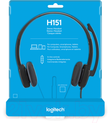 Наушники-гарнитура Logitech Stereo Headset H151