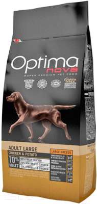 Сухой корм для собак Optimanova Adult Large Chicken & Potato - фото