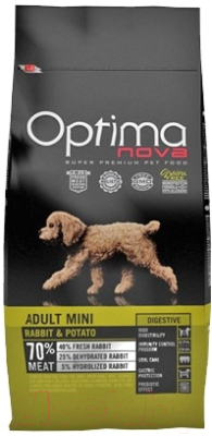 Сухой корм для собак Optimanova Adult Mini Rabbit & Potato - фото