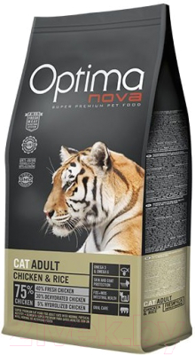 Сухой корм для кошек Optimanova Adult Chicken & Rice (2кг) - фото
