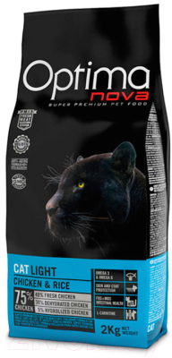 Сухой корм для кошек Optimanova Light Chicken & Rice - фото