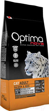Сухой корм для кошек Optimanova Adult Salmon & Rice - фото