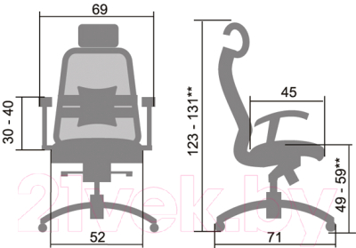 Кресло офисное Metta Samurai S-3