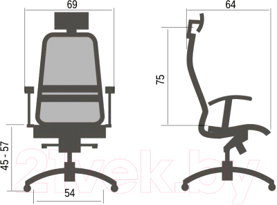 Кресло офисное Metta Samurai S2