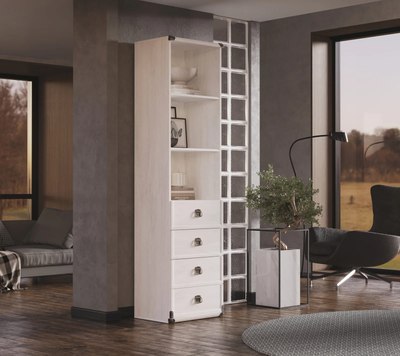 Стеллаж Black Red White Индиана JREG 4so/50