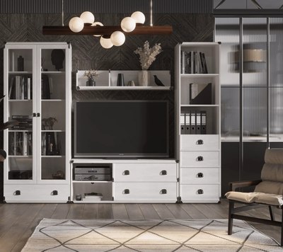 Стеллаж Black Red White Индиана JREG 4so/50