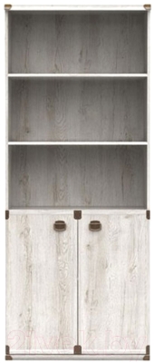 Стеллаж Black Red White Индиана JREG 2do - фото