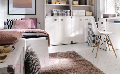 Стеллаж Black Red White Индиана JREG 2do