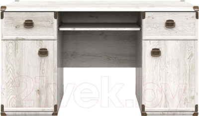 Компьютерный стол Black Red White Индиана JBIU 2d2s - фото