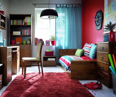 Каркас кровати Black Red White Индиана JLOZ 90