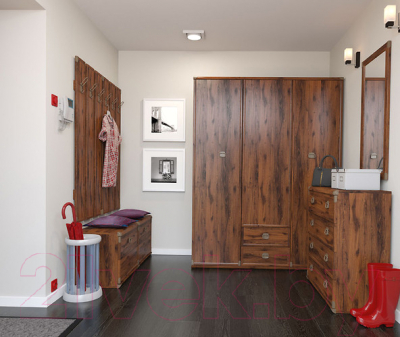 Шкаф Black Red White Индиана JSZF 3d2s