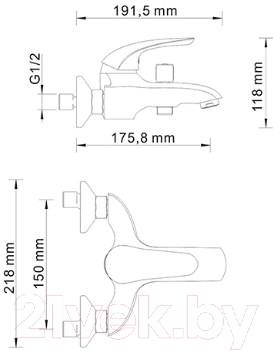 Смеситель Wasserkraft Rossel 2801