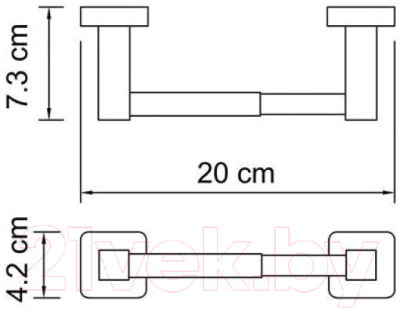Держатель для туалетной бумаги Wasserkraft Lippe K-6522