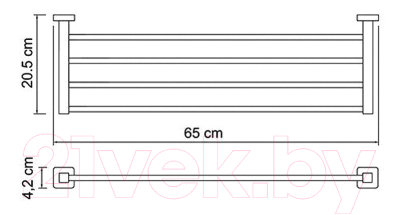 Полка для полотенца Wasserkraft Lippe K-6511