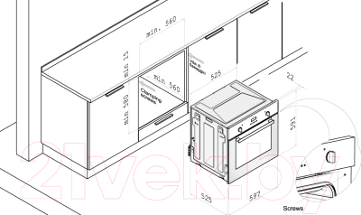 Газовый духовой шкаф Korting OGG 771 CFX