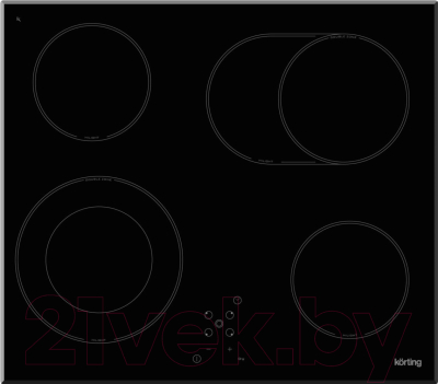 Электрическая варочная панель Korting HK 62051 B - фото