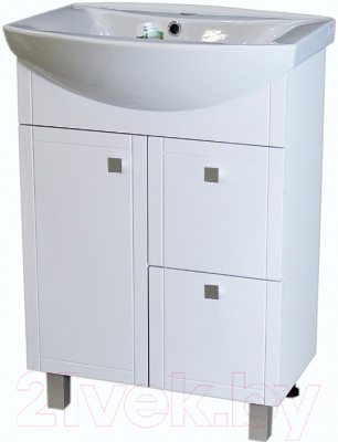 Тумба под умывальник СанитаМебель Камелия-64.35 Д5 - фото