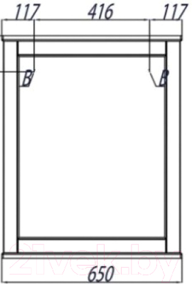 Зеркало Акватон Леон 65