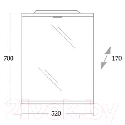 Зеркало Onika Омега 52.01 (205206)
