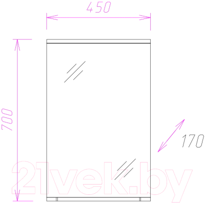 Зеркало Onika Коралл 45.01 (204501)