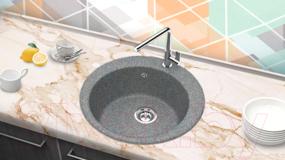 Мойка кухонная Berge BR-5100 (графит)