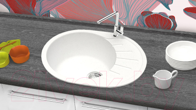 Мойка кухонная Berge BR-5801 (белый)