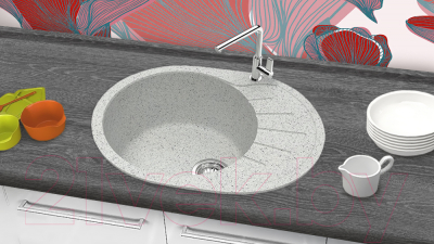 Мойка кухонная Berge BR-5801 (серый)