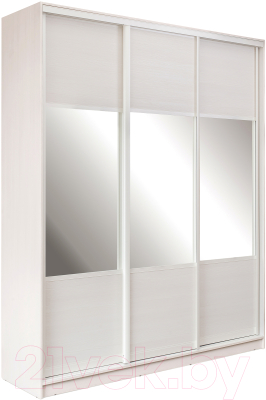 Шкаф-купе Евва 18 BBZ.01 / АЭП ШК.3 03 (Бодега/жемчуг зерно) - фото