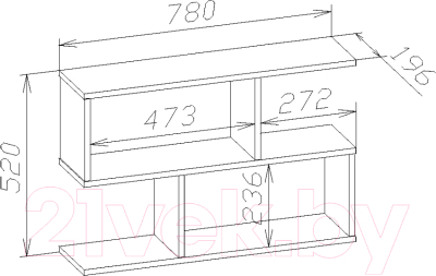 Полка Сокол-Мебель ПК-2