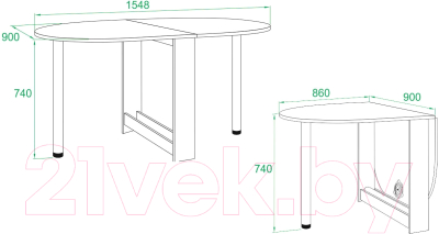 Стол-книга Сокол-Мебель СП-12 (беленый дуб)