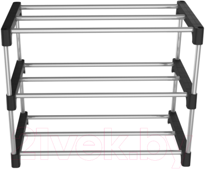 Полка для обуви Sheffilton SHT-SR6 (черный/хром)