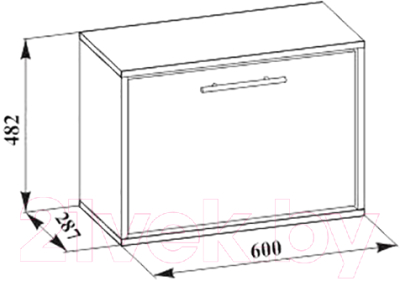 Тумба в прихожую Сокол-Мебель ТП-1 (дуб сонома)