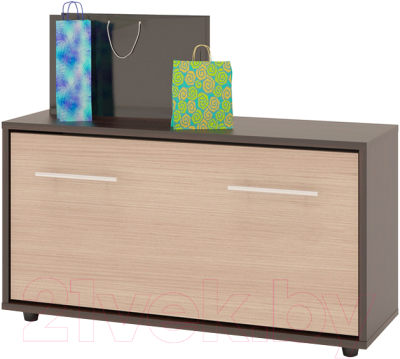 Тумба в прихожую Сокол-Мебель ТП-3 (венге/беленый дуб) - фото