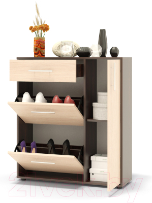 Тумба в прихожую Сокол-Мебель ТП-4 (венге/беленый дуб)