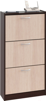 Тумба для обуви Сокол-Мебель ТО-23 (венге/беленый дуб) - фото