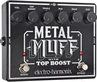 Педаль электрогитарная Electro-Harmonix Metal Muff w/Top Boost - фото