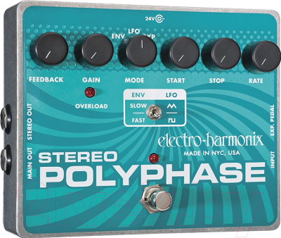 Педаль электрогитарная Electro-Harmonix Stereo PolyPhase - фото