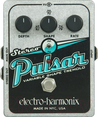 Педаль электрогитарная Electro-Harmonix Stereo Pulsar Stereo Tremolo - фото