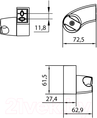 Душевой держатель IDDIS 040CP00I53