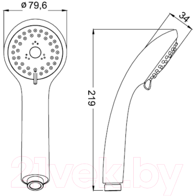 Лейка ручного душа Iddis A11031