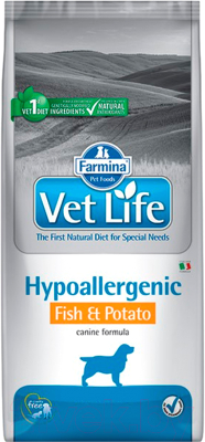 Сухой корм для собак Farmina Vet Life Hypoallergenic Fish & Potato - фото