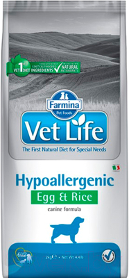Сухой корм для собак Farmina Vet Life Hypoallergenic Egg & Rice - фото
