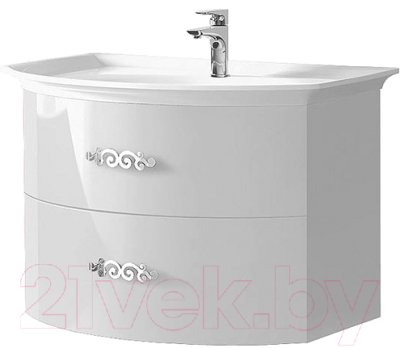 Тумба под умывальник Belux Версаль НП80-02 (белый) - фото