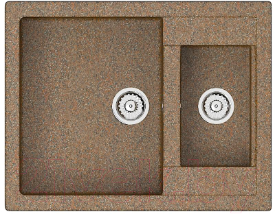 Мойка кухонная Berge BR-6150 (терракотовый) - фото