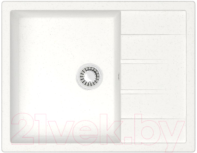 Мойка кухонная Berge BR-6502 (белый) - фото